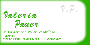 valeria pauer business card